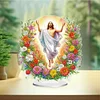2D Flat Print DIY Flower Jesus Desktop Diamond Art Kits Double-Sided Table Decor
