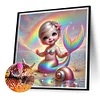 Diamond Painting -DIY Full Square Drill Cartoon Mermaid(35*35 CM)