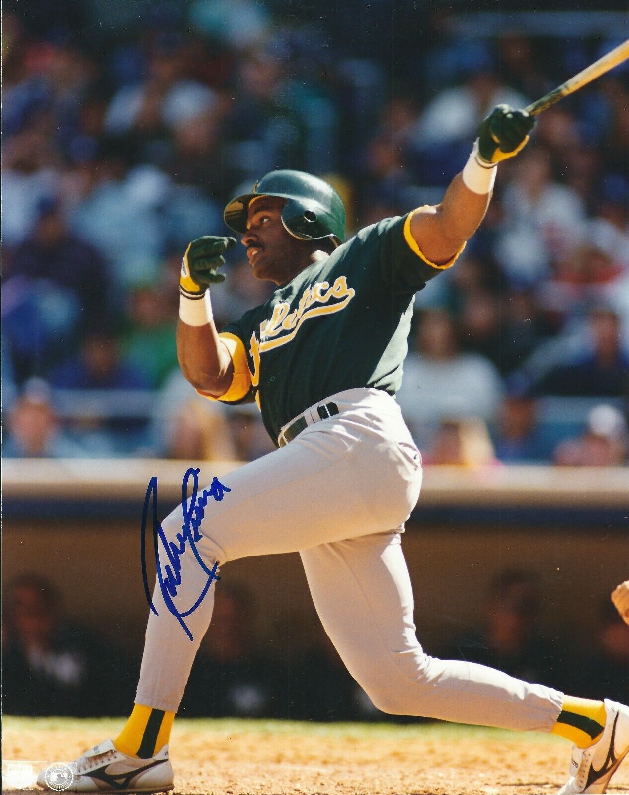 Signed 8x10 RUBEN SIERRA Oakland A's Autographed Photo Poster painting - COA