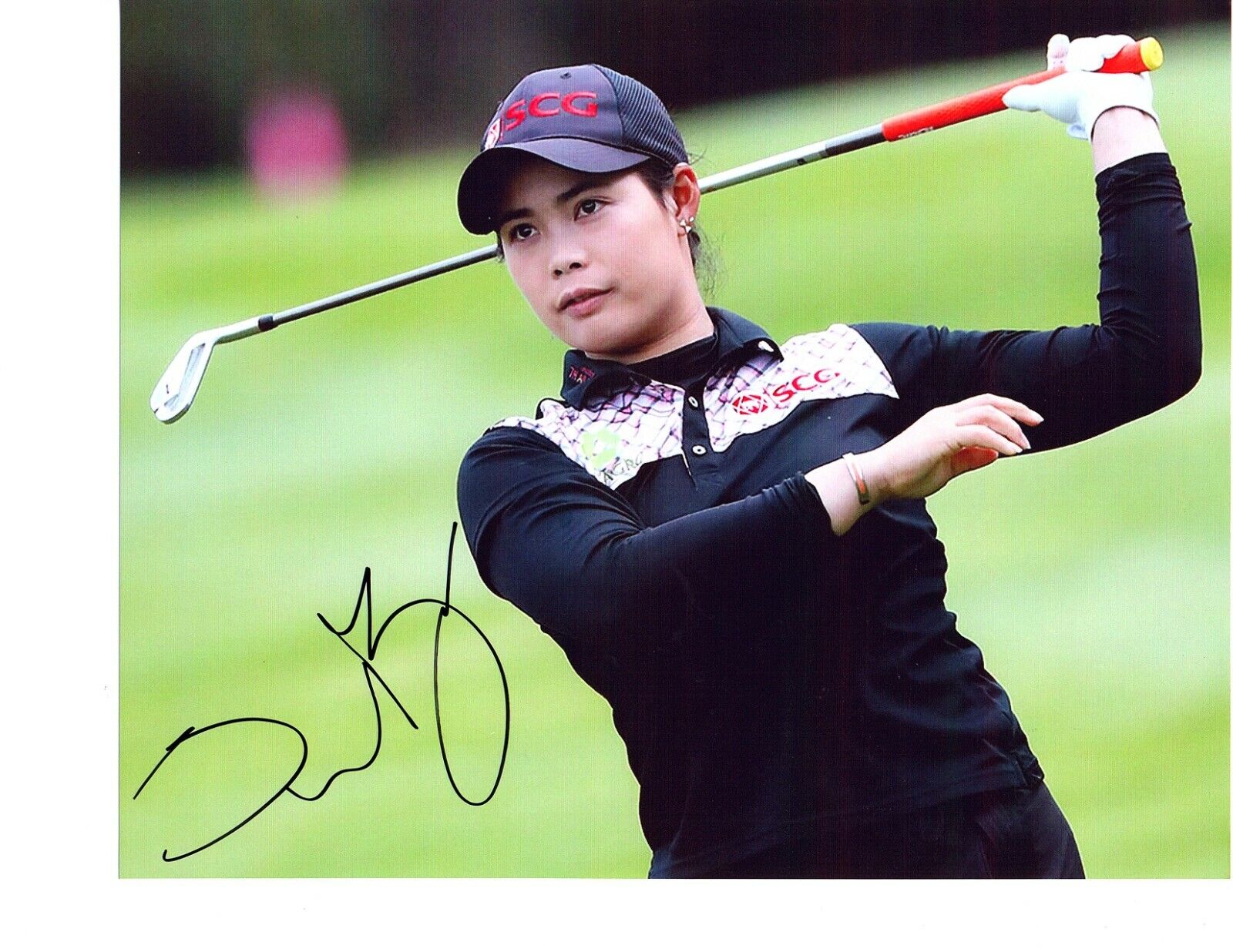 Moriya Jutanugarn LPGA star hand signed autographed 8x10 golf Photo Poster painting Thailand!