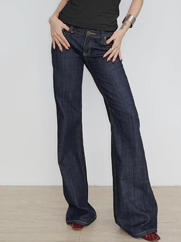 Brownm Vintage Niedrige Taille Boyfriend Jeans