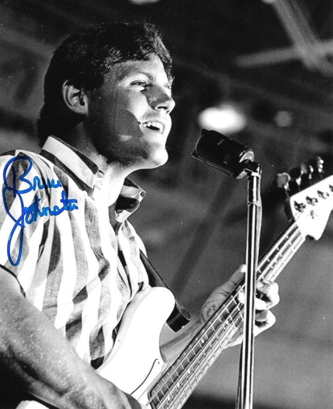 * BRUCE JOHNSTON * signed 8x10 Photo Poster painting * THE BEACH BOYS * COA * 53