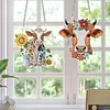 2pcs Cow 2D Flat DIY Diamond Painting Set Diamond Art Pendant Wall Door Decor