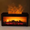 Fireplace Air Humidifier Waterless Auto-Off Aroma Diffuser for Home Decor Gift