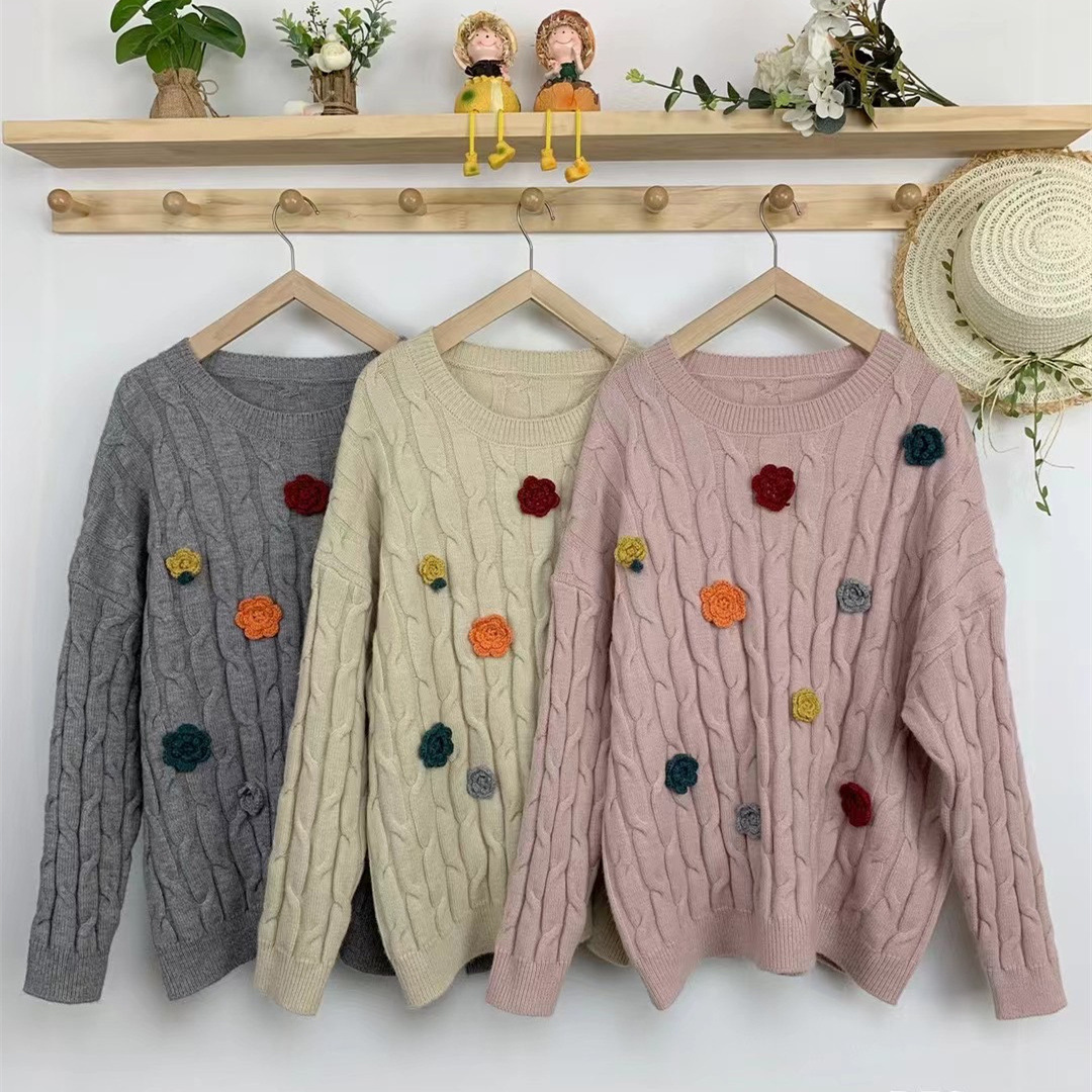 Chicfifth Sweater Women Winter Long Sleeve High Quality Autumn Vintage Top Knitted Cardigan