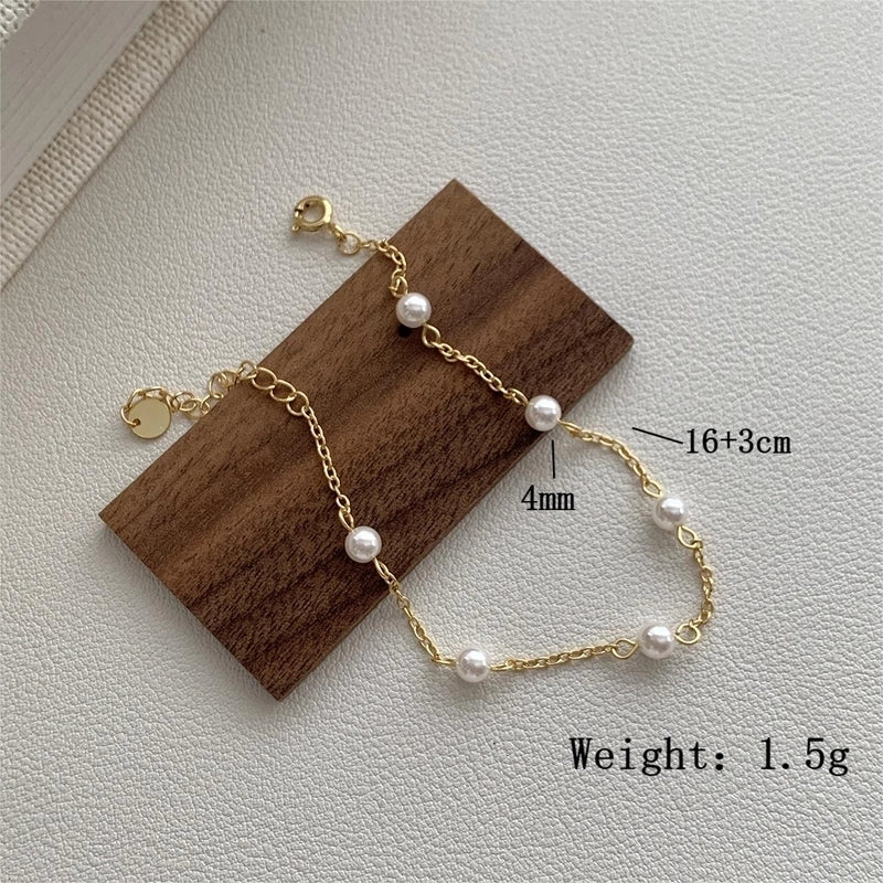 925 Sterling Silver Cable Chain Bracelets Casual