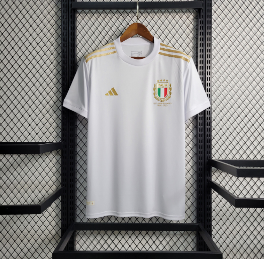 2023 Italy 125th Commemorative Edition White Thai football jersey 1:1