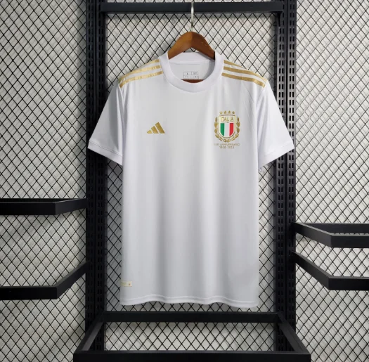 2023 Italy 125th Commemorative Edition White Thai football jersey 1:1