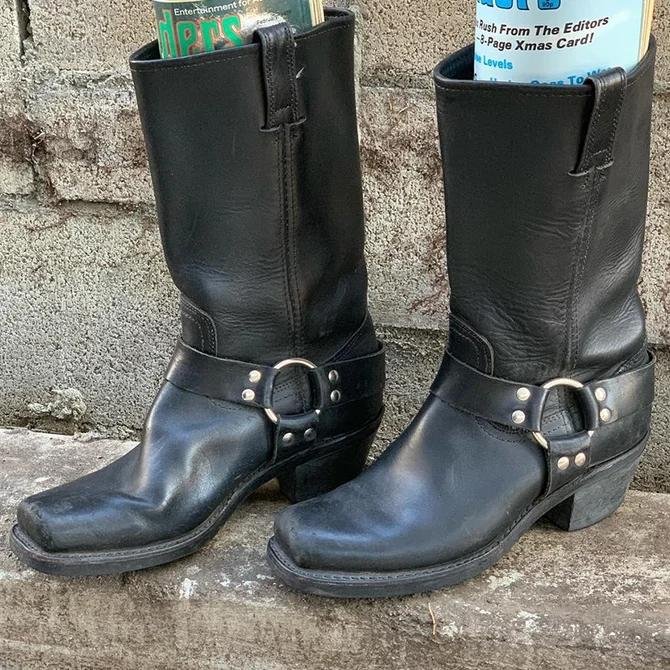 Winter Date Artificial Leather Low Heel Boots -boots