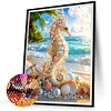 Diamond Painting -DIY Round Drill Pearl Seahorse