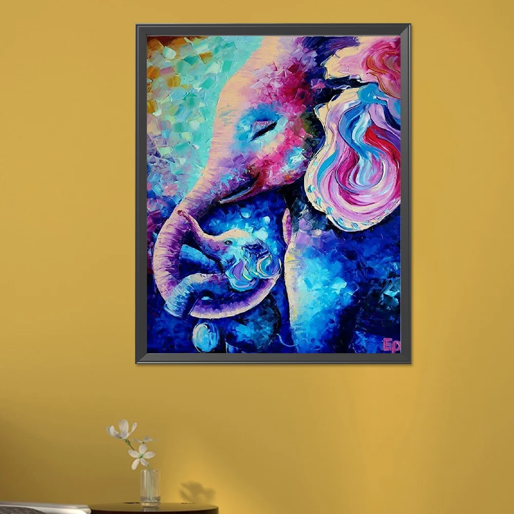 Diamond Painting - Full Round Drill - Elephant(Canvas|40*50cm)