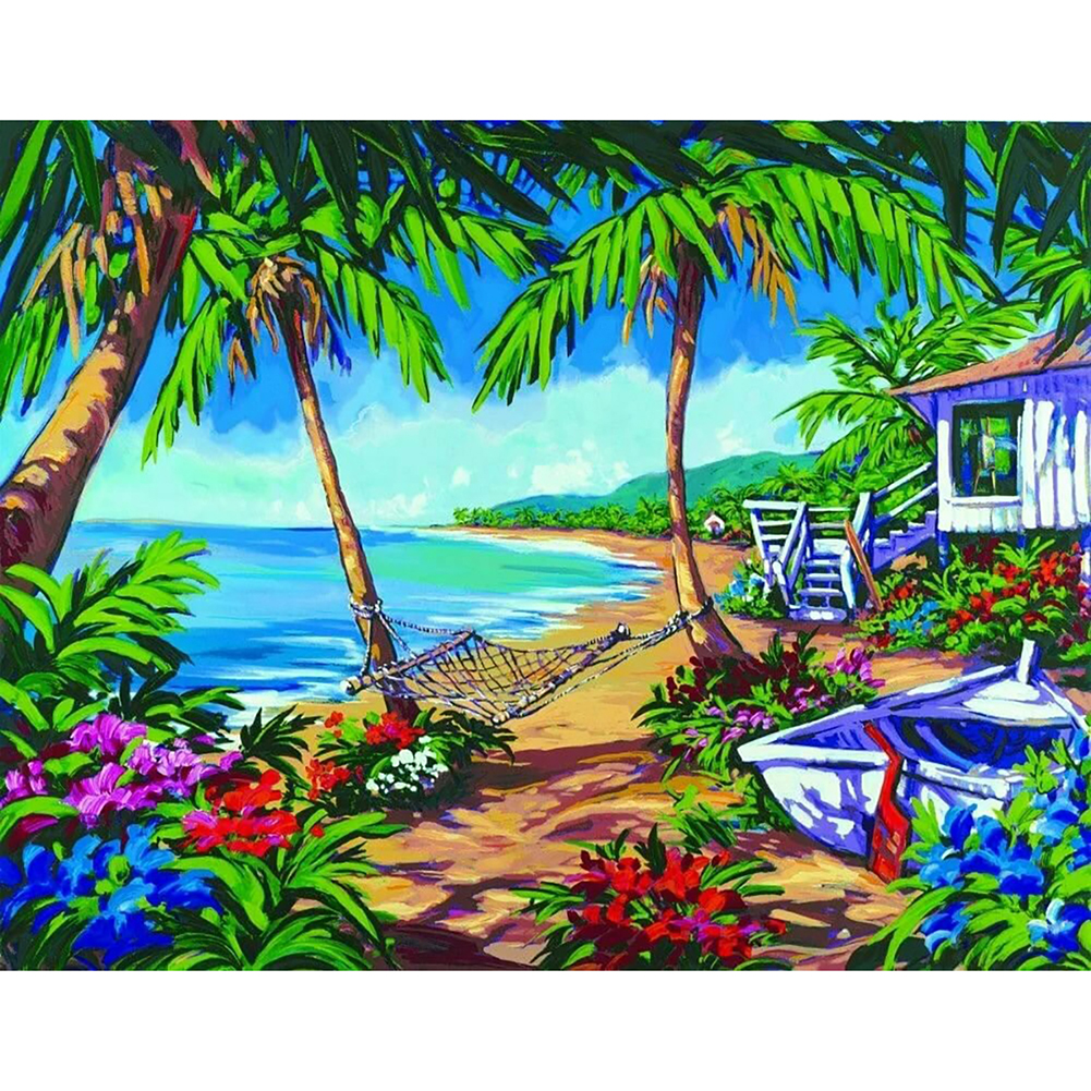 

Beach - Round Drill Diamond Painting - 50*40CM, 501 Original