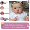 [Heartbeat💖 & Sound🔊] Realistic Reborn Baby Toddlers Girl Ellis 20'' Lifelike Awake Reborn Baby Doll with Painted Hair - RBBI-Myrebornbabydoll&reg; Myrebornbabydoll&reg;