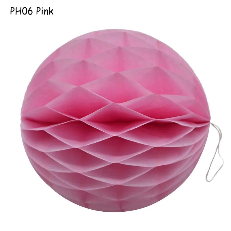 1Pcs 2 -12 Chinese Round Hanging Paper Honeycomb Flowers Balls Crafts Party Wedding Home DIY Decoration Paper Lantern Pompom