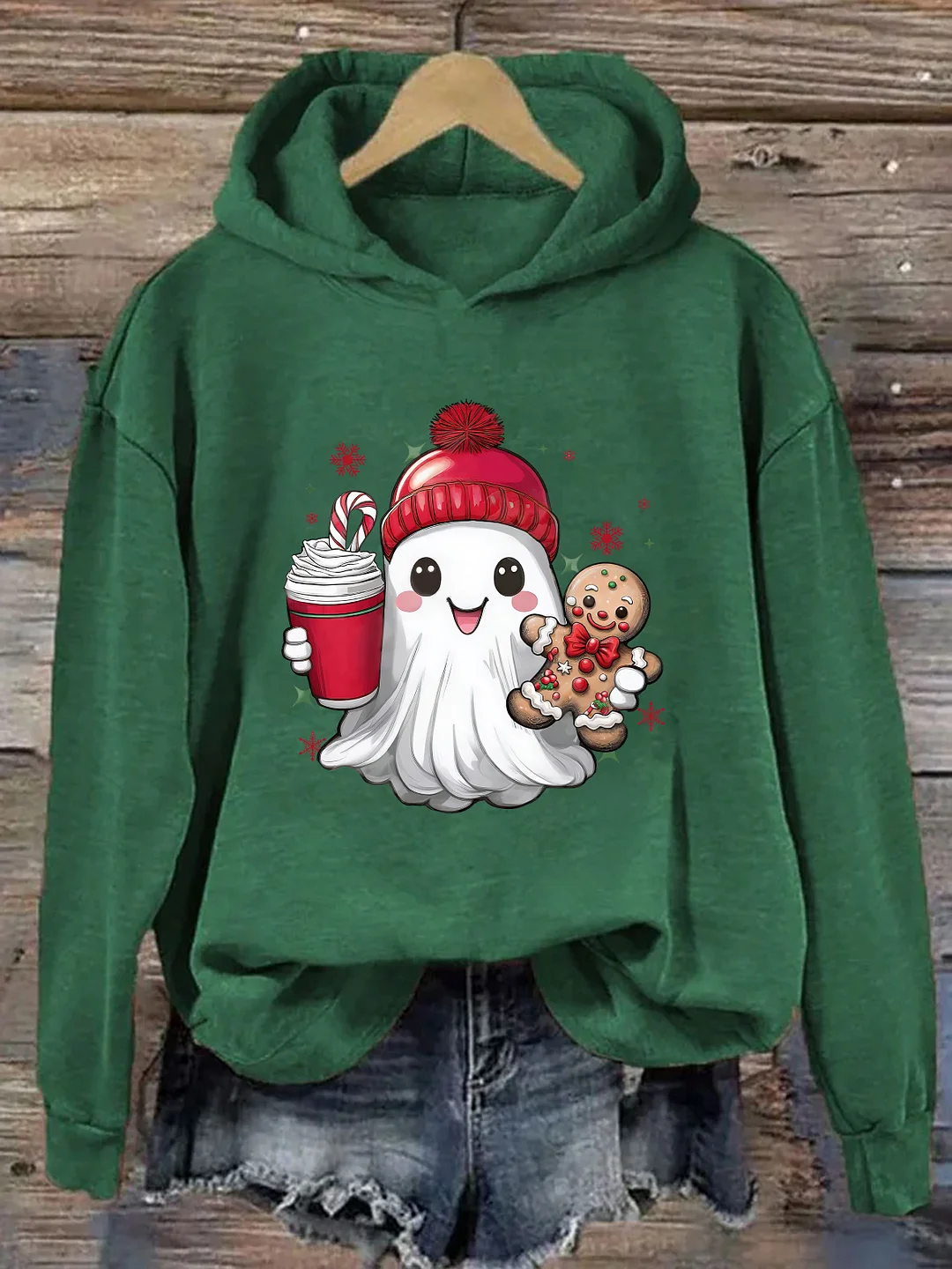 Cute Ghost Christmas Hoodie