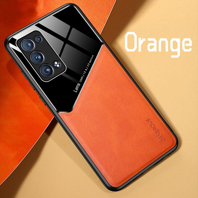 PU Leather Car Magnetic Hard PC Cover-For Oppo A Series