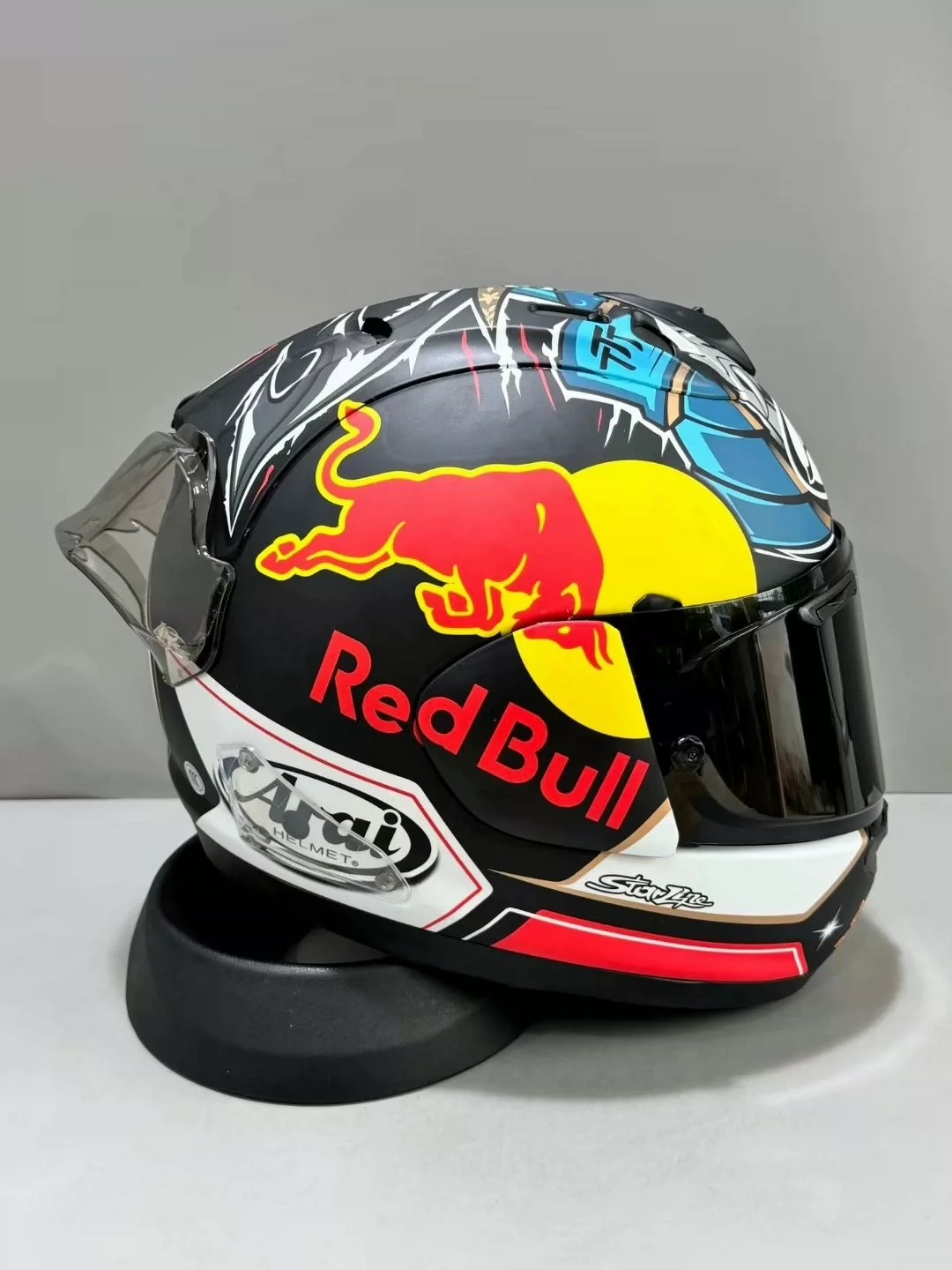 Arai RX-7X Red Bull Ghost Warrior Golden Sword Guard Full Face Helmets