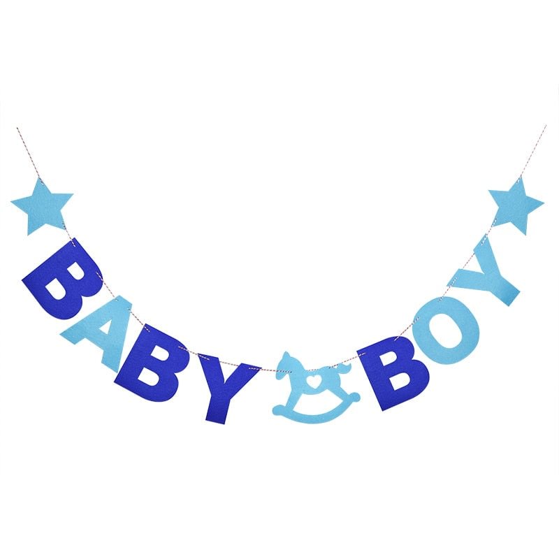 3M Baby Shower Baby Boy Girl Felt Banner Party Decoration Bunting Party Favor Party Supplies birthday party decorations kids
