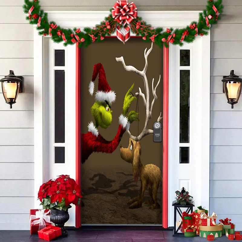 Nightmare Before Christmas Outdoor Decorations Props Christmas Elves Door Cover