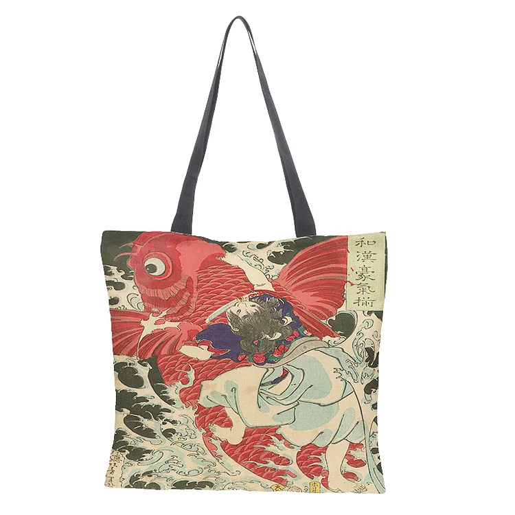 Linen Eco-friendly Tote Bag - Vintage