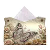 Retro Butterfly DIY PULeather Diamond Painting Tissue Box for Adults Beginners Gem Art Painting Napkin Holder for Living Room Bedroom Bathroom Table Decor