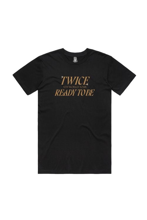 READY TO BE TWICE TOUR Tシャツ 黒 海外限定-