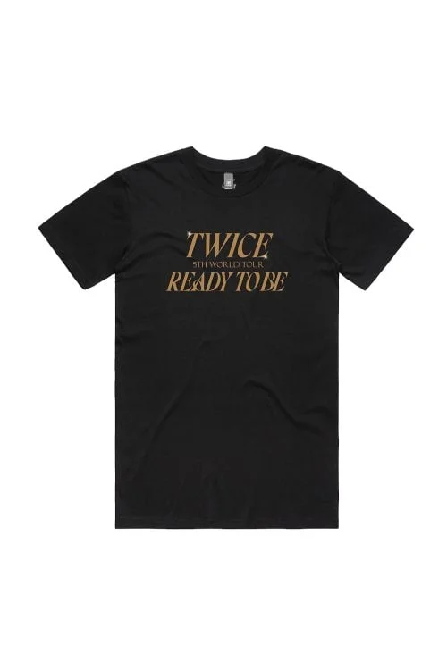 Twice 5Th World Tour Ready To Be In AUS Black Tee