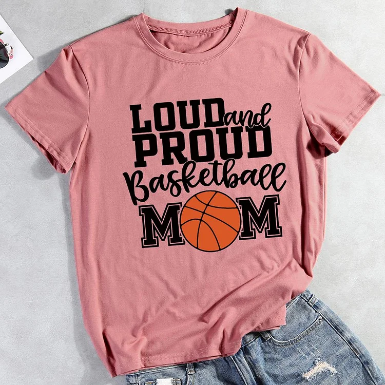 AL™ Loud and proud basketball mom T-shirt Tee -011257-Annaletters