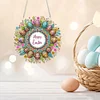 DIY Easter Egg Wreath Acrylic Special Shape Diamond Painting Hanging Pendant