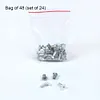 24Pcs NAB Hub Take Up Reel Screw Set 10.5in 1/4in Reel Tape for 3M AMPEX RMGI