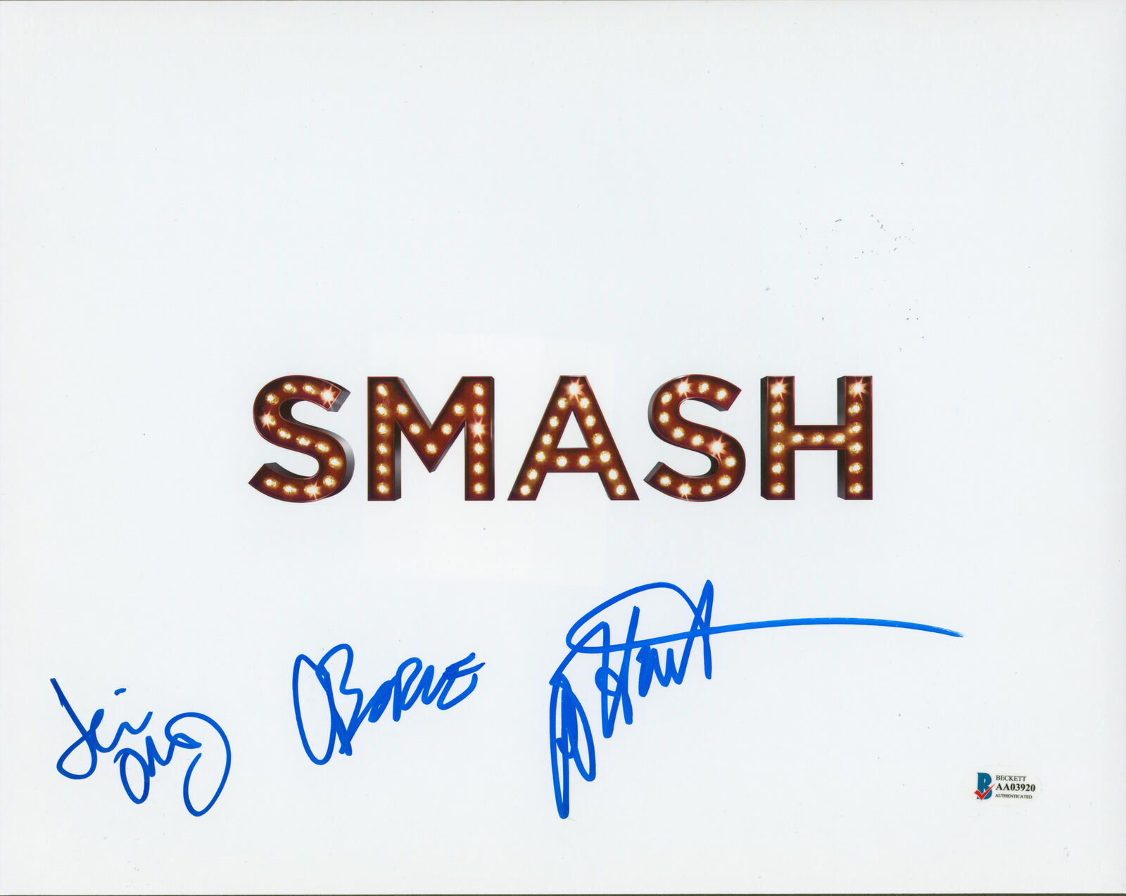 Smash (3) Borle, Odom Jr. & Harada Authentic Signed 11x14 Photo Poster painting BAS #AA03920