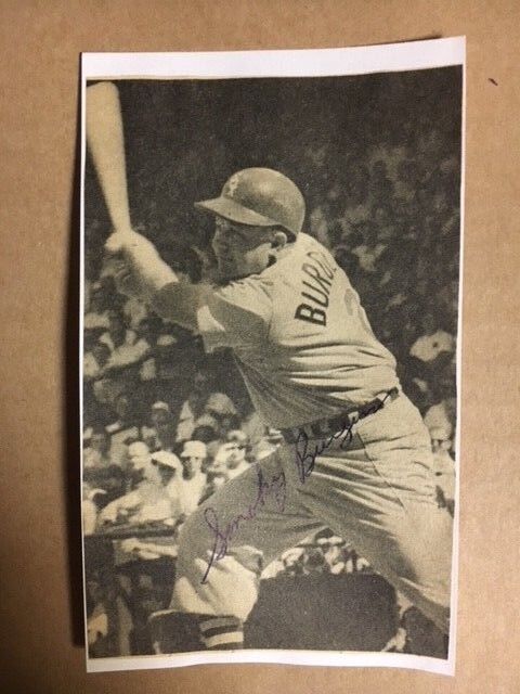 Smokey Burgess Chicago White Sox Signed & Mounted Photo Poster painting/Index Card 1960s COA