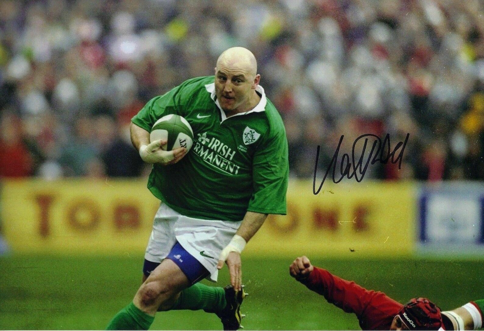 Keith Wood Signed 12X8 Photo Poster painting Lions Munster & Ireland Rugby AFTAL COA (2246)