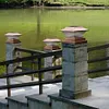 Solar Power LED Pillar Lamp Outdoor Garden Fence Lamp Yard Post Cap Lights