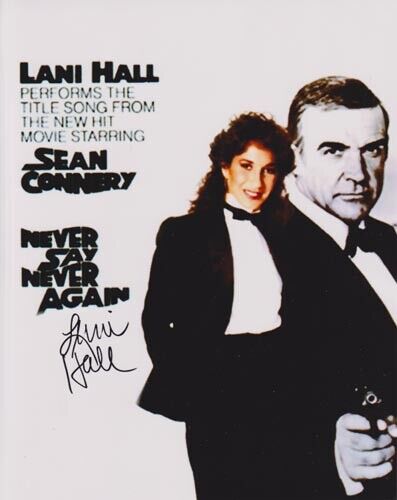 LANI HALL 007 JAMES BOND AUTOGRAPH NEVER SAY NEVER AGAIN TITLE SONG PERFORMER!