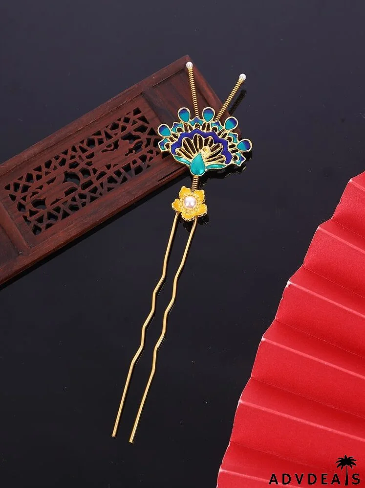 Peacock Decor Hair Pin
