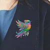 4Pcs Diamond Painting Brooch Colorful Bird Badge Pins for Art Crafts