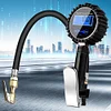 Digital Air Compressor LCD Display Air Line Clip-on Tyre Pump for SUV Truck Bike