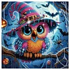 Diamond Painting-DIY Crystal Rhinestone Halloween Owl