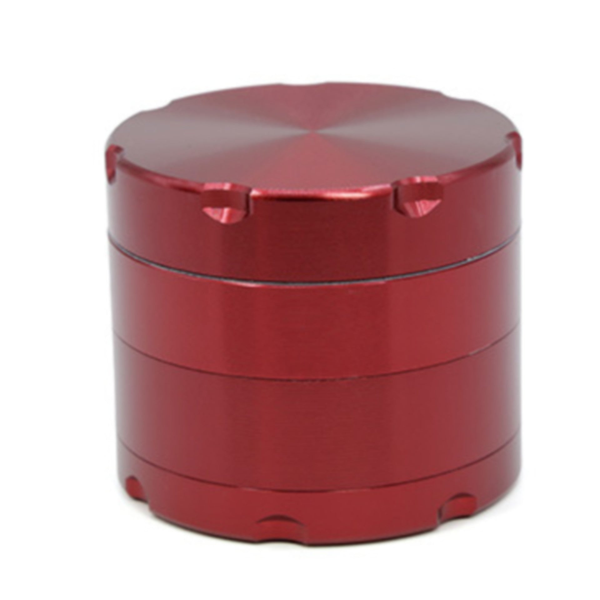 Aluminum Alloy 55MM Chamfer CNC Four-layer Herb Grinder-Red