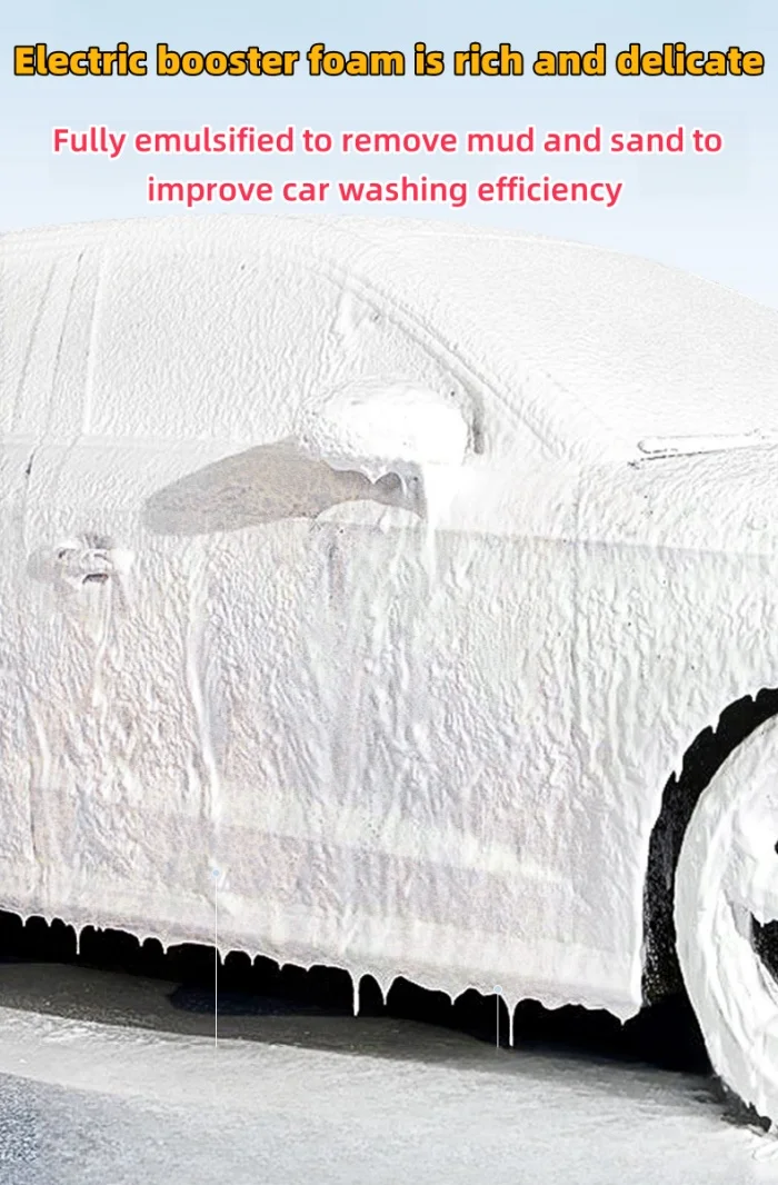 Electric car wash foam spray bottle