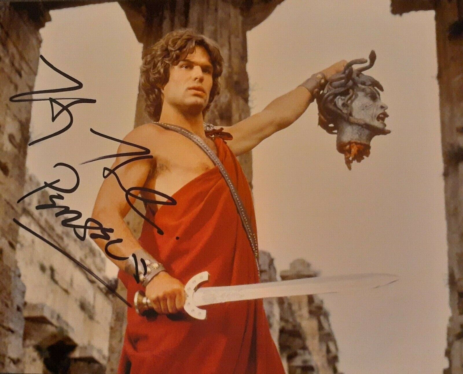 Harry Hamlin Clash of the Titans signed 8x10