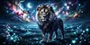 Luxury AB Velvet Diamond Painting Kit - Lion Stars