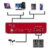 MD22 Audio Sound Card 48V Phantom Power USB Audio Interface for Guitar Recording