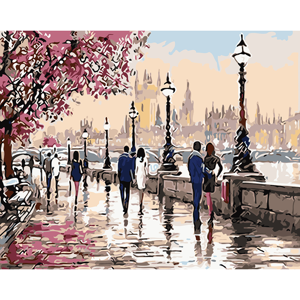 

40*50cm - Painting By Numbers - Garden Path, 501 Original