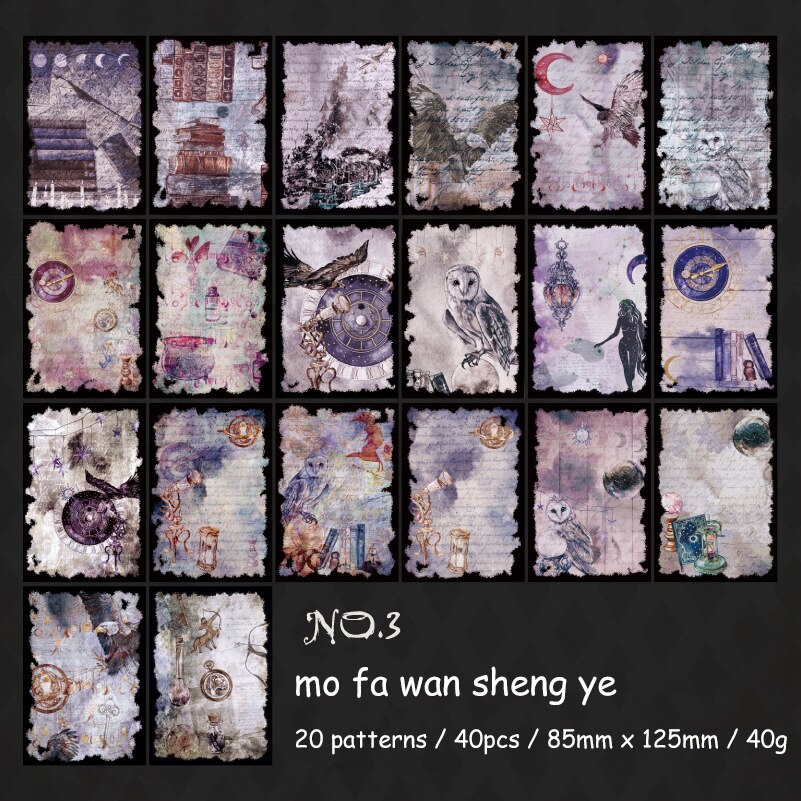 Journalsay 40 Sheets The Lost Ship Series Literary Vintage Material Paper 