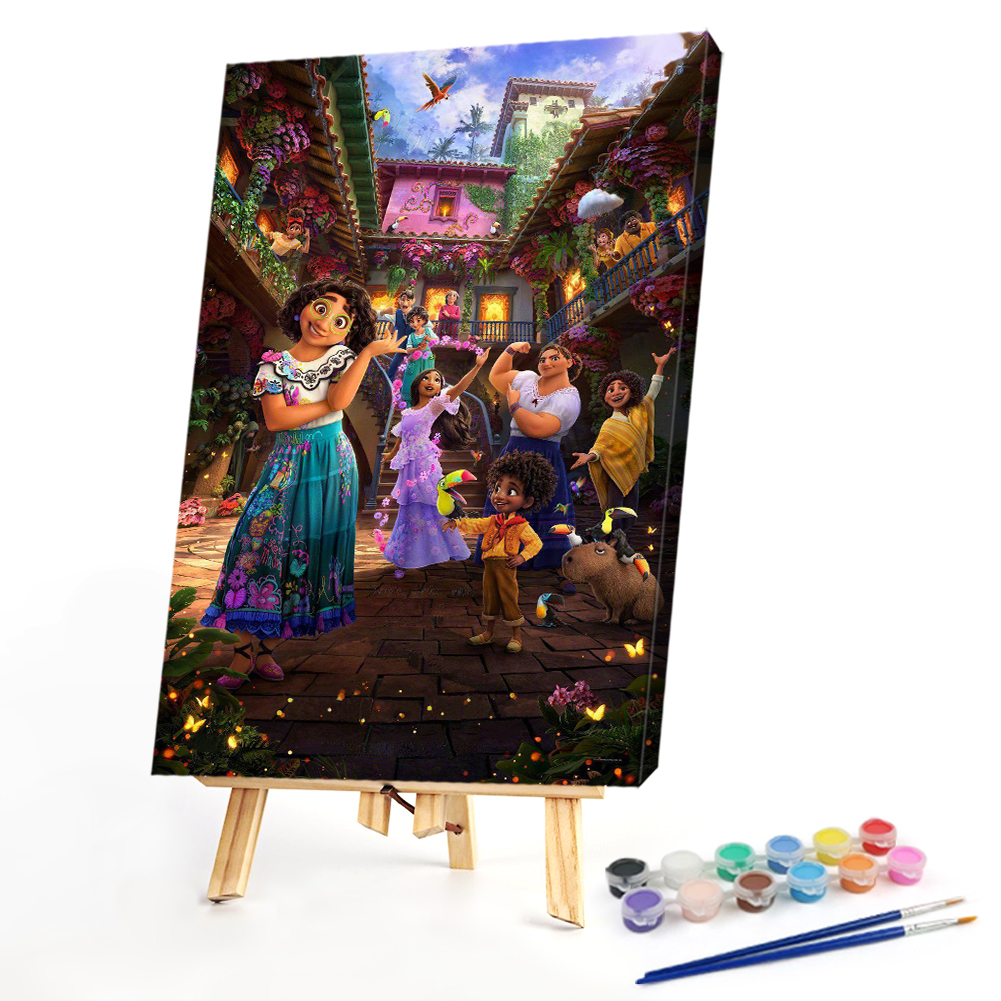 

40*60CM - Paint By Numbers - Wizardry House (Big Size), 501 Original