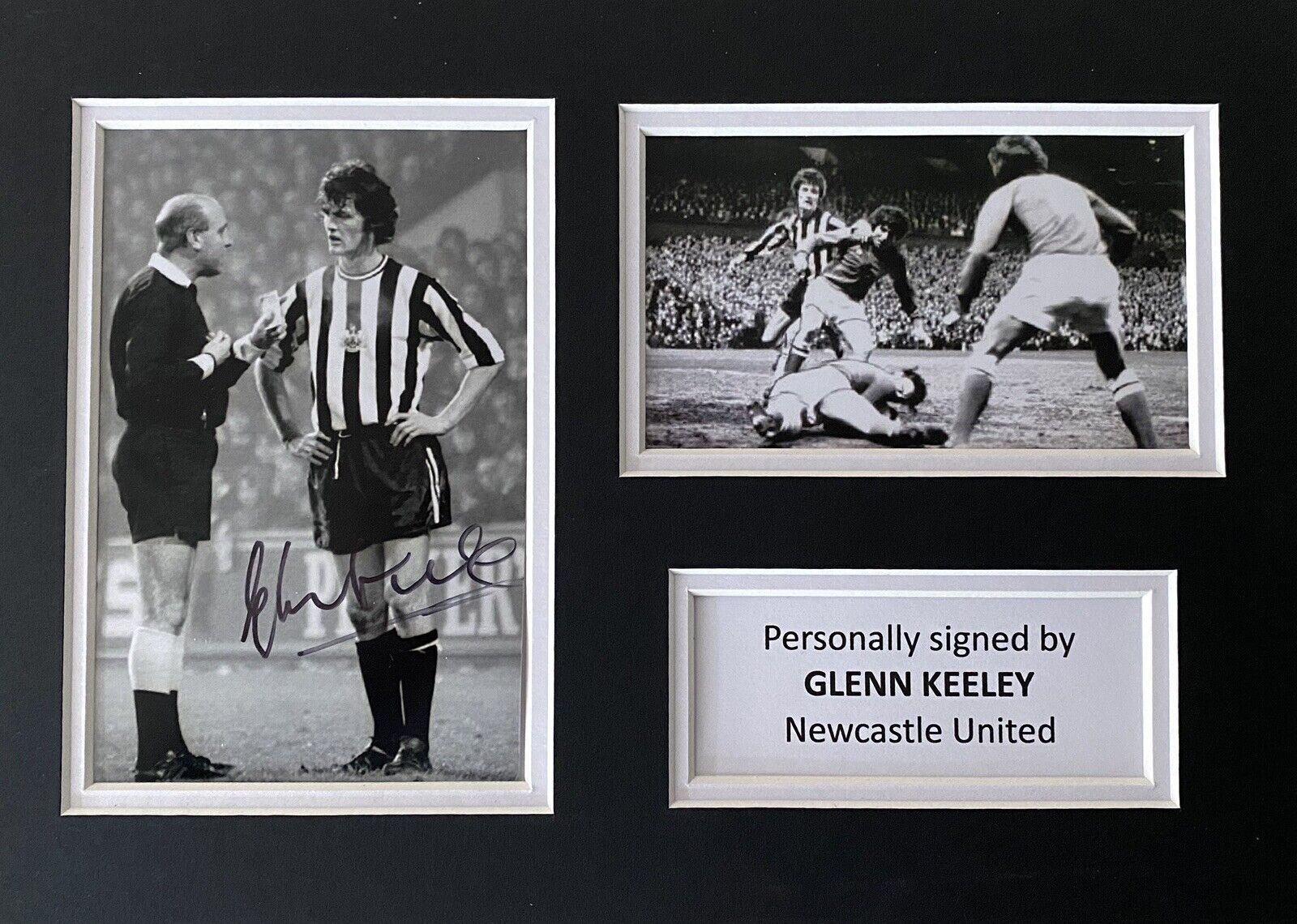 Glenn Keeley Genuine Hand Signed Newcastle United Photo Poster painting In A4 Mount Display
