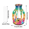 uk.everydayedeals DIY Diamond Painting Flower Vase Wood Ornaments - Ribbon