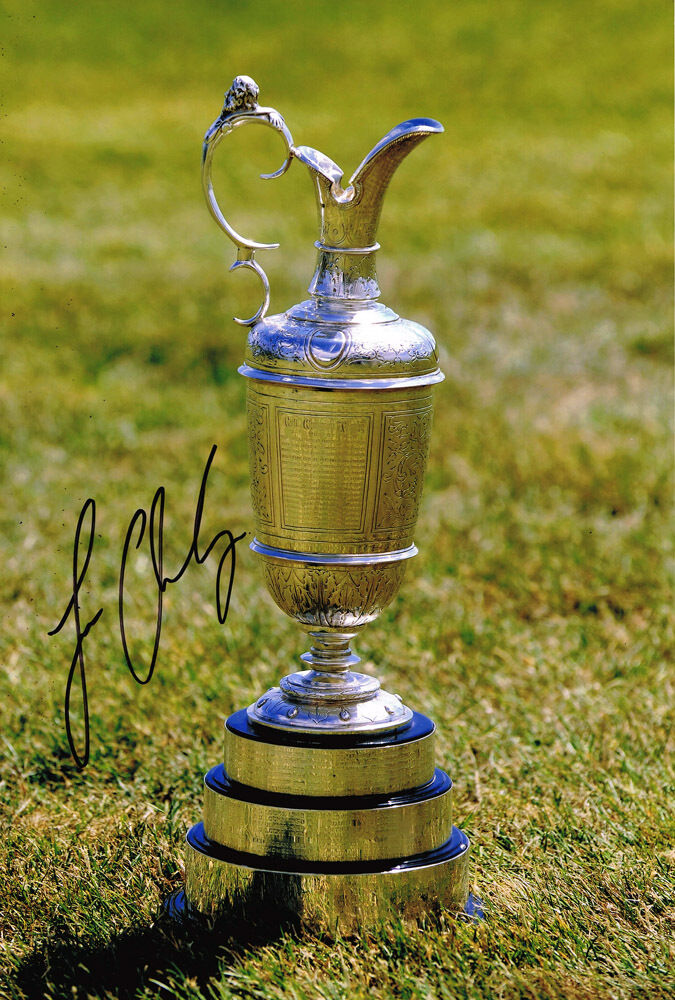 Louis Oosthuizen SIGNED British Open Championship Trophy 12x8 Photo Poster painting AFTAL COA